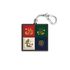 S2B Five Color Pattern Keycap Keyring Mechanical Switch Clicky Keychain Lucky Symbol Retro Black Korean Culture Charm _ Made in Korea